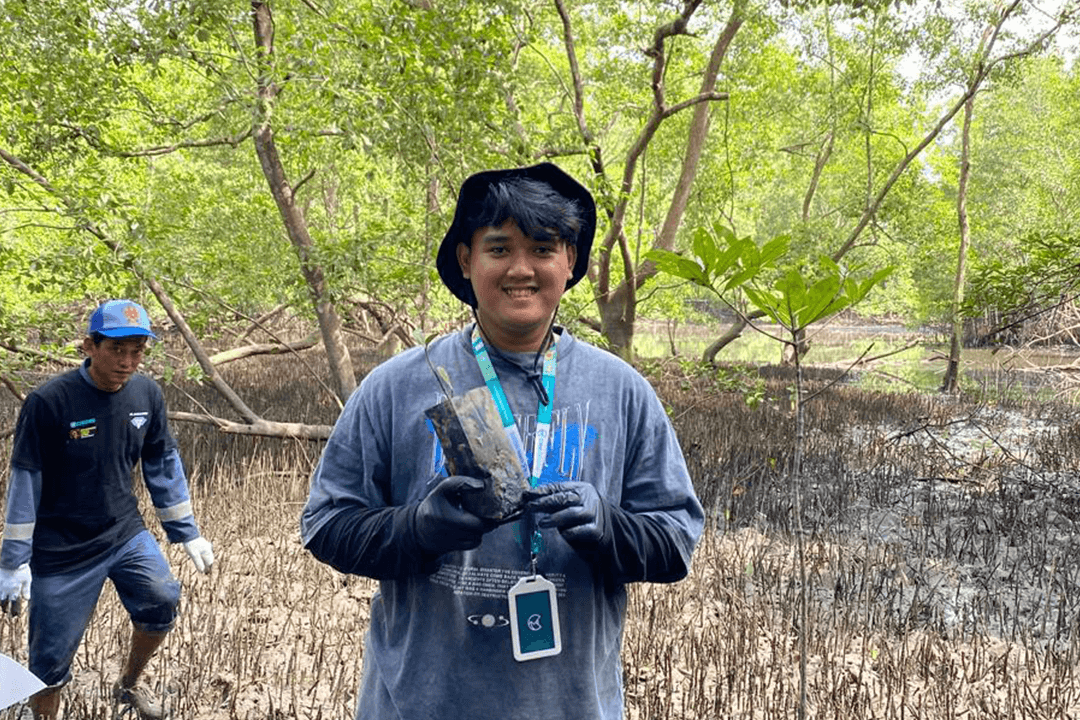 Aksi Bersih-Bersih dan Penanaman Mangrove dalam Memperingati World Clean Up Day 2024